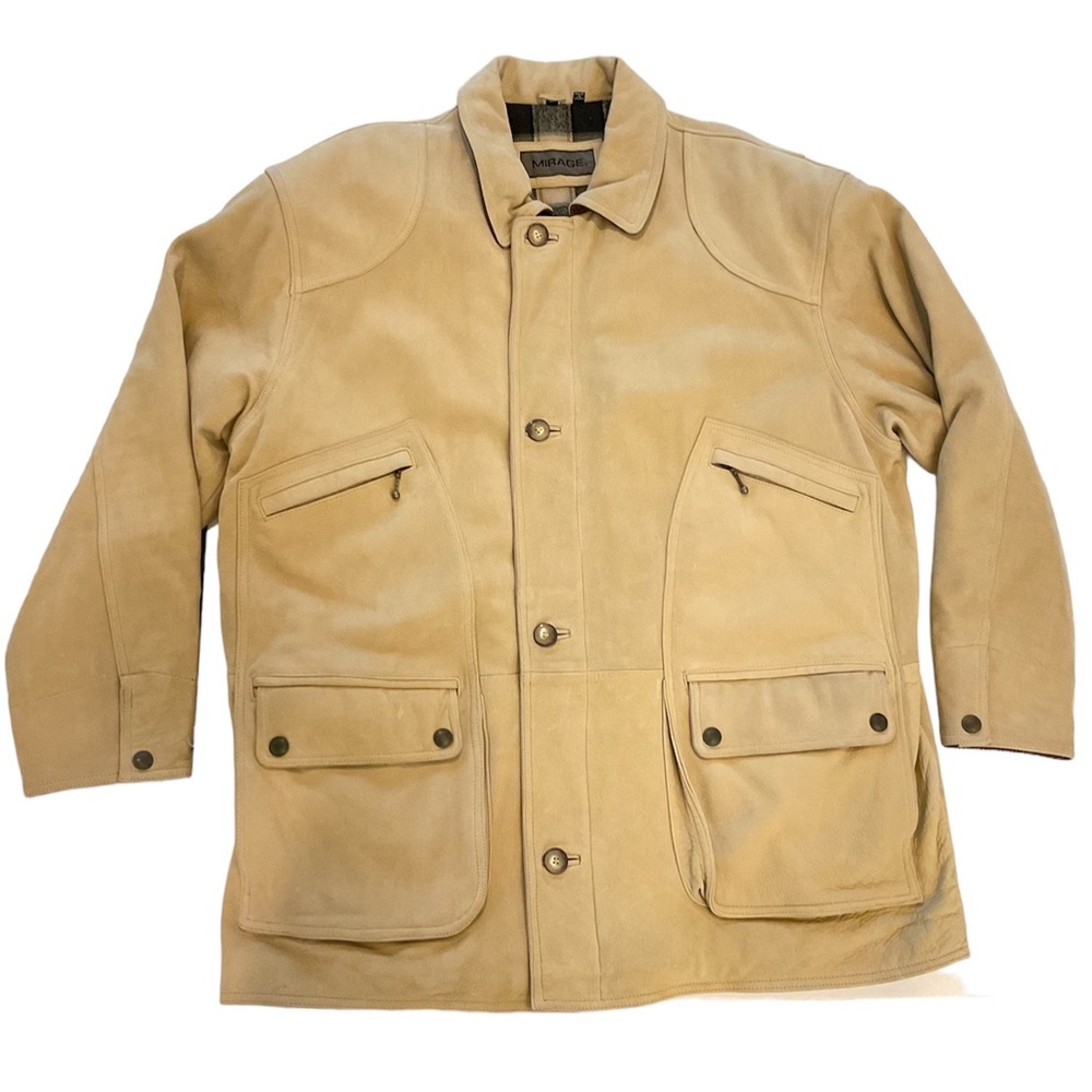 Heavy Leather Field Coat Mirage Men’s XL
